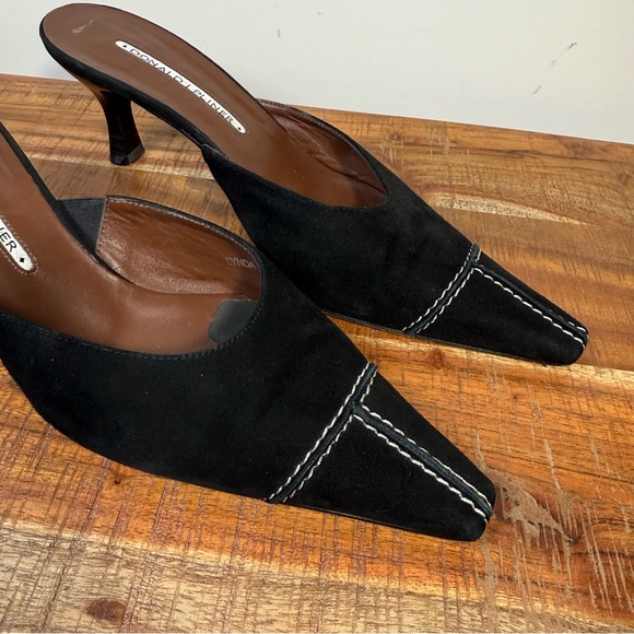 Black Vintage Mules by Donald J. Pliner, Women’s 7.5 - Picture 2 of 7
